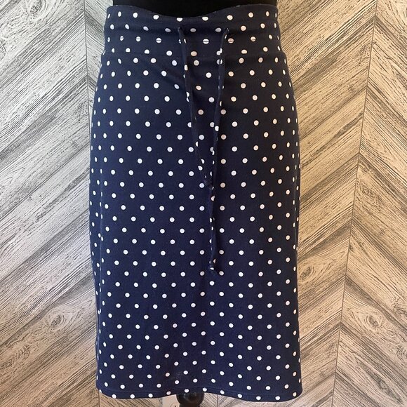 Agnes & Dora Dresses & Skirts - AGNES & DORA Live In Skirt Blue White Polka Dot, size XL